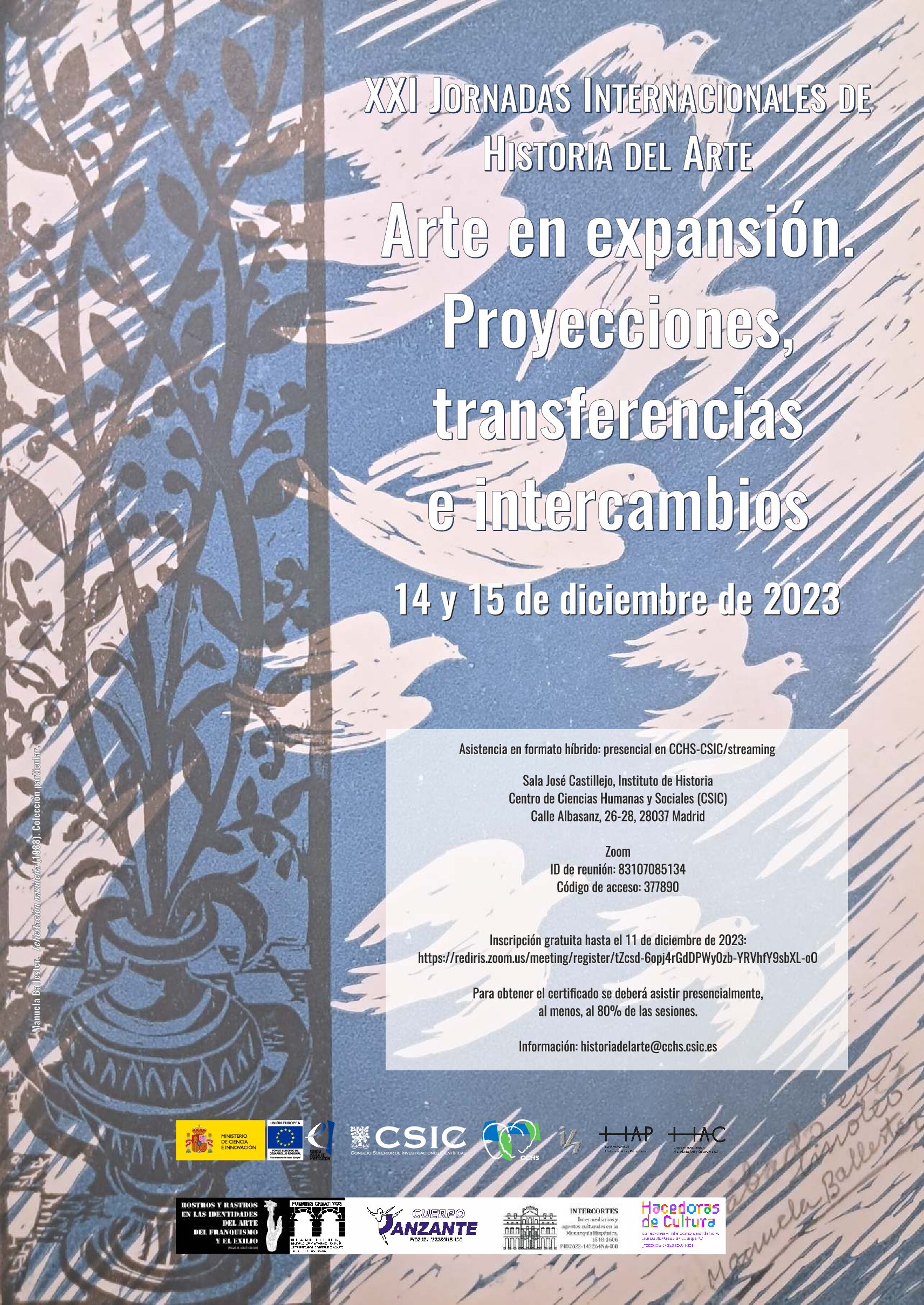 «Arte en expansión. Proyecciones, transferencias e intercambios» XXI Jornadas Internacionales de Historia del Arte